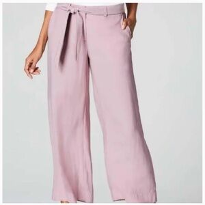 J. Jill x Christian Siriano Lilac Wide Leg Cropped Pants, Size 24, NWT